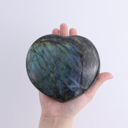 Labradorite Hearts Set of 2 - Expert Wholesale and Supplier of Wholesale Crystals & Bulk Gemstones, ["close_70","Hearts","Labradorite","Madagascar"]