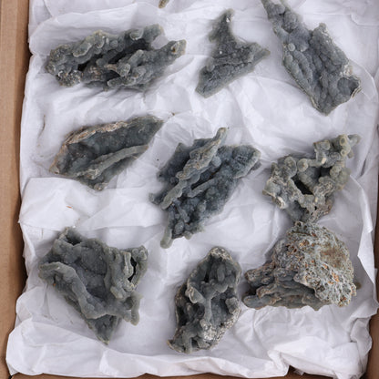 Chalcedony Flat of 12 - Expert Wholesale and Supplier of Wholesale Crystals & Bulk Gemstones, ["Chalcedony","Flats"]