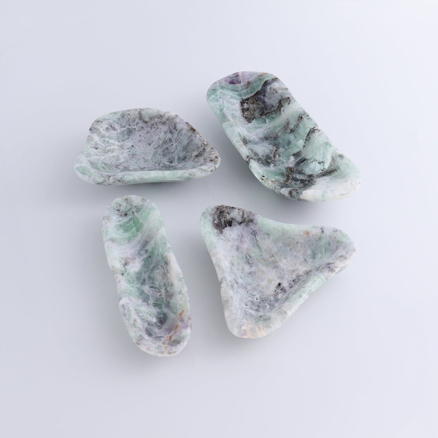 Fluorite Bowls Set of 4 - Expert Wholesale and Supplier of Wholesale Crystals & Bulk Gemstones, ["Bowls","Fluorite","Mexico"]