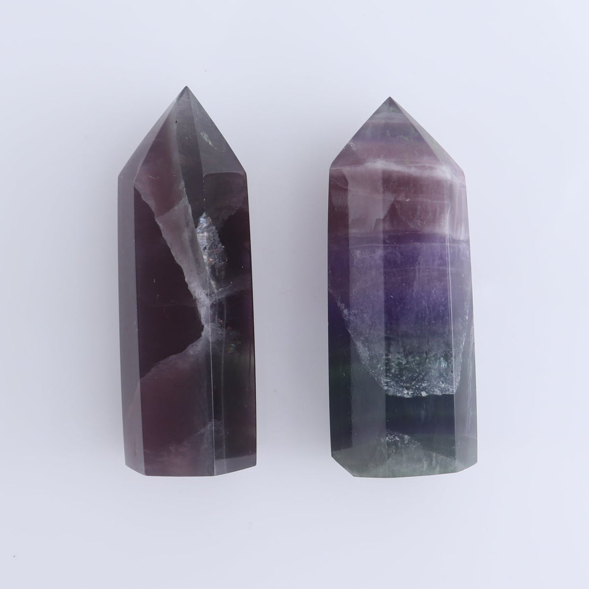Lavender Fluorite Towers Set of 10