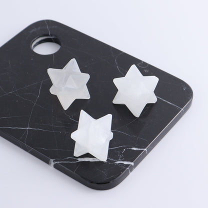 One Selenite (Satin Spar) Star - Expert Wholesale and Supplier of Wholesale Crystals & Bulk Gemstones, ["close_30","Mixed Carvings","Morocco","Selenite","stars"]