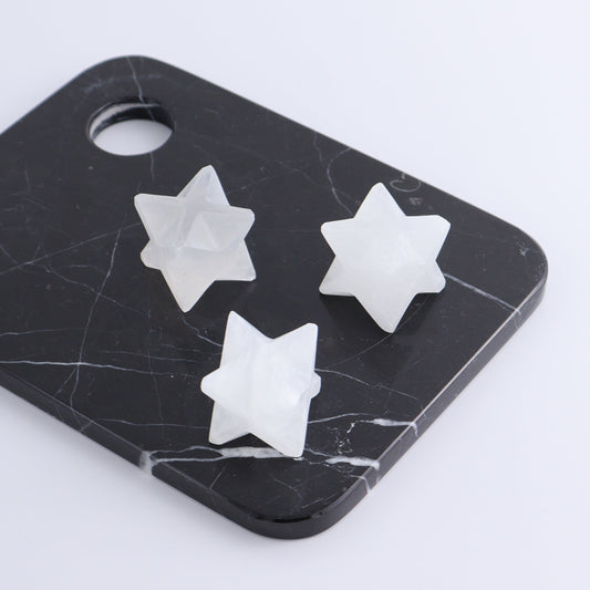 One Selenite (Satin Spar) Star - Expert Wholesale and Supplier of Wholesale Crystals & Bulk Gemstones, ["close_30","Mixed Carvings","Morocco","Selenite","stars"]