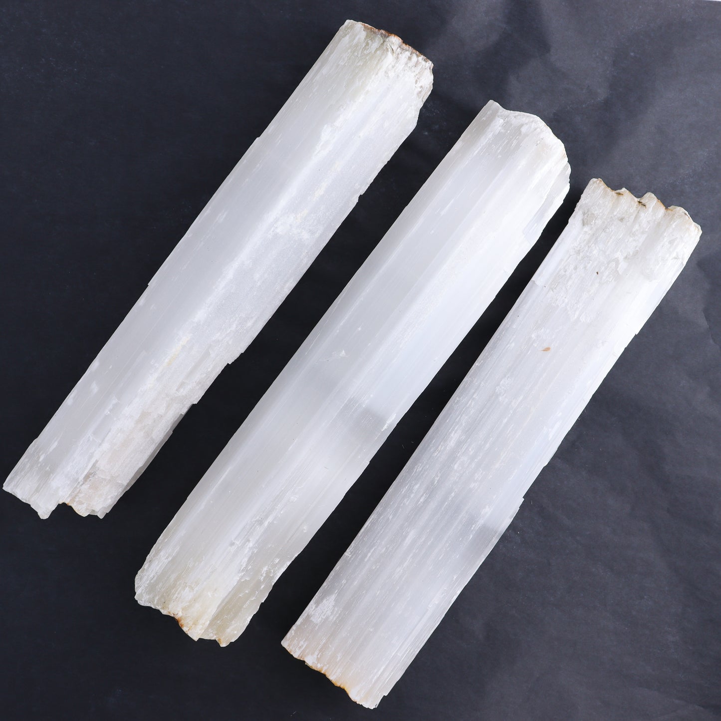 Selenite Logs Set of 3 - Expert Wholesale and Supplier of Wholesale Crystals & Bulk Gemstones, ["logs","selenite"]