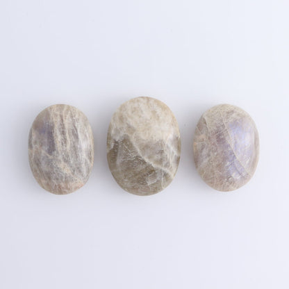Moonstone Palm Stones Set of 7