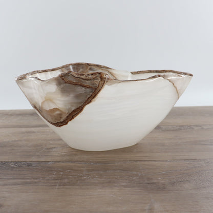 Mexican Onyx/Calcite Bowl 12"