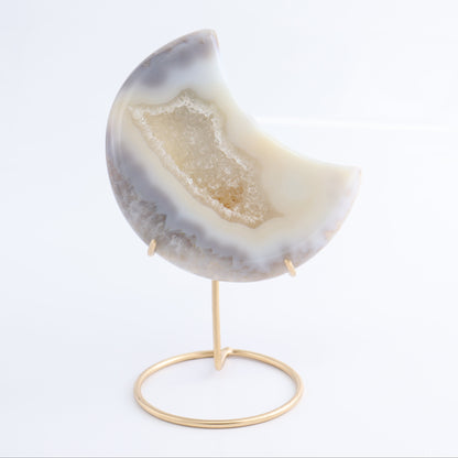 Agate Moons with Stand Set of 2 - Expert Wholesale and Supplier of Wholesale Crystals & Bulk Gemstones, ["Agate","Brazil","moons"]