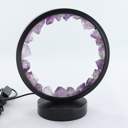One Amethyst Round Lamp