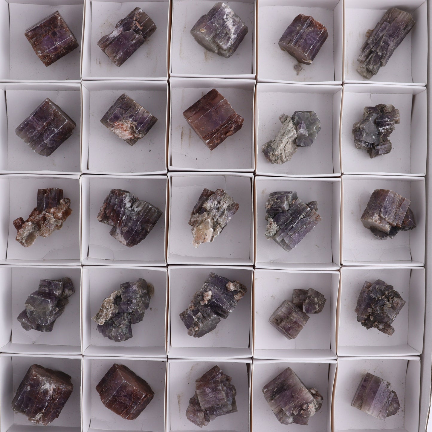 Purple Aragonite Set of 35 - Expert Wholesale and Supplier of Wholesale Crystals & Bulk Gemstones, ["aragonite","Purple Aragonite","Spain"]
