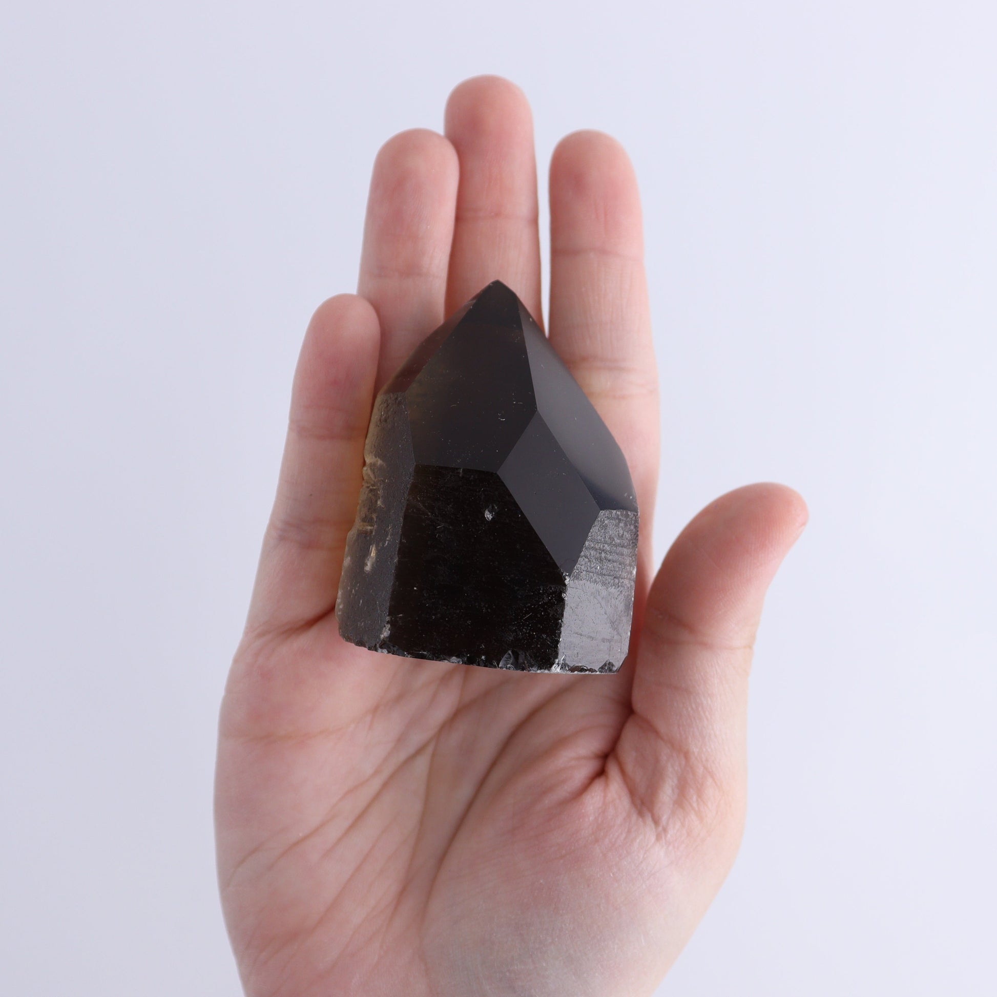 Smoky Quartz Polished Tops Set of 35 - Expert Wholesale and Supplier of Wholesale Crystals & Bulk Gemstones, ["Brazil","close_70","Points","Quartz","Smoky Quartz"]