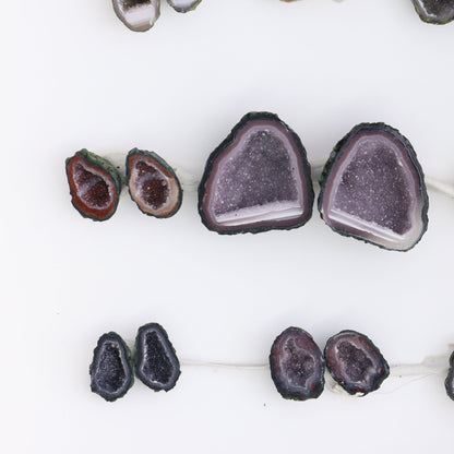 Tabasco Geodes 9 Pairs - Expert Wholesale and Supplier of Wholesale Crystals & Bulk Gemstones, ["Geodes","Tabasco Geode"]