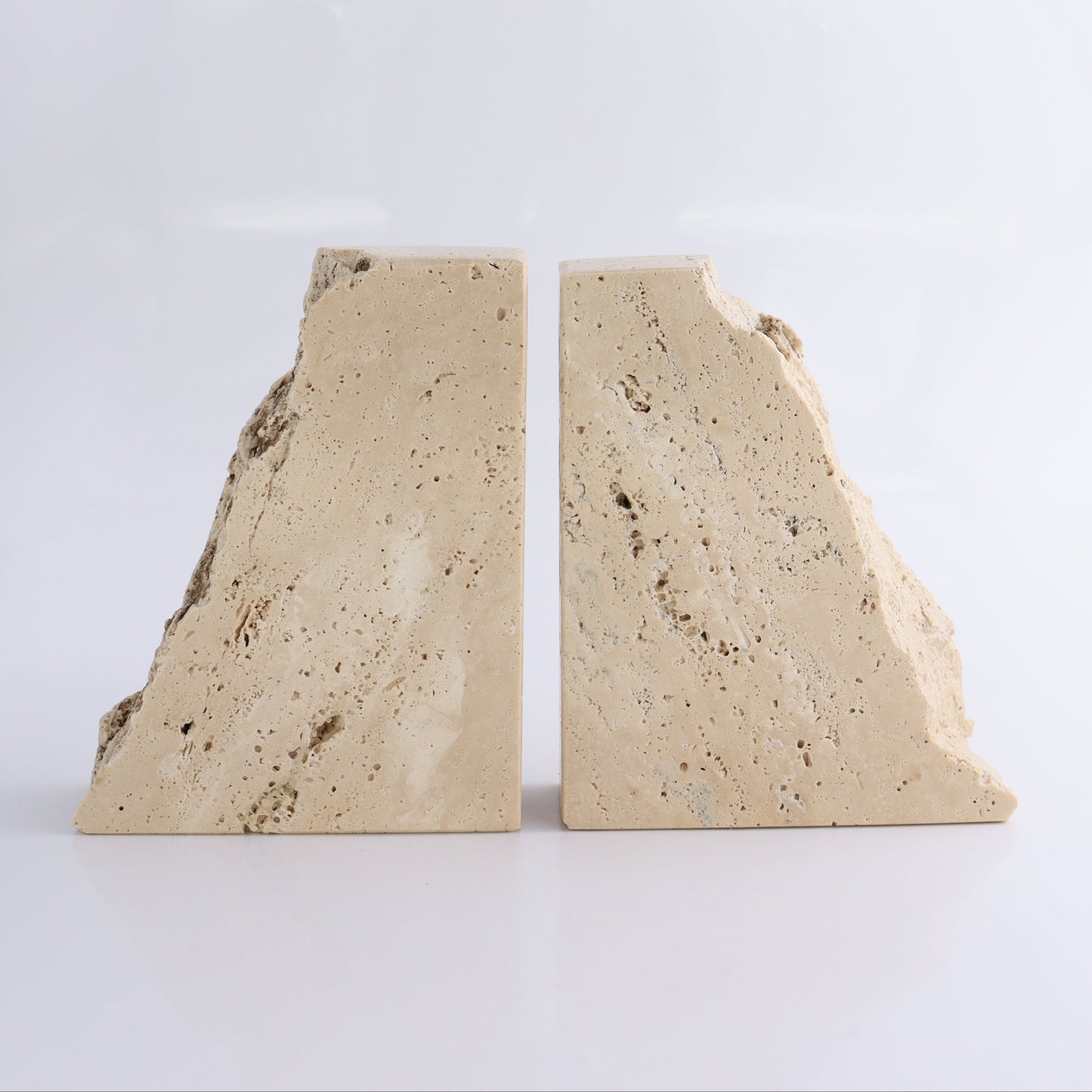 One Pair of Travertine Rough Bookends - Expert Wholesale and Supplier of Wholesale Crystals & Bulk Gemstones, ["Bookends","Catalog Onyx","Mexico","Travertine"]