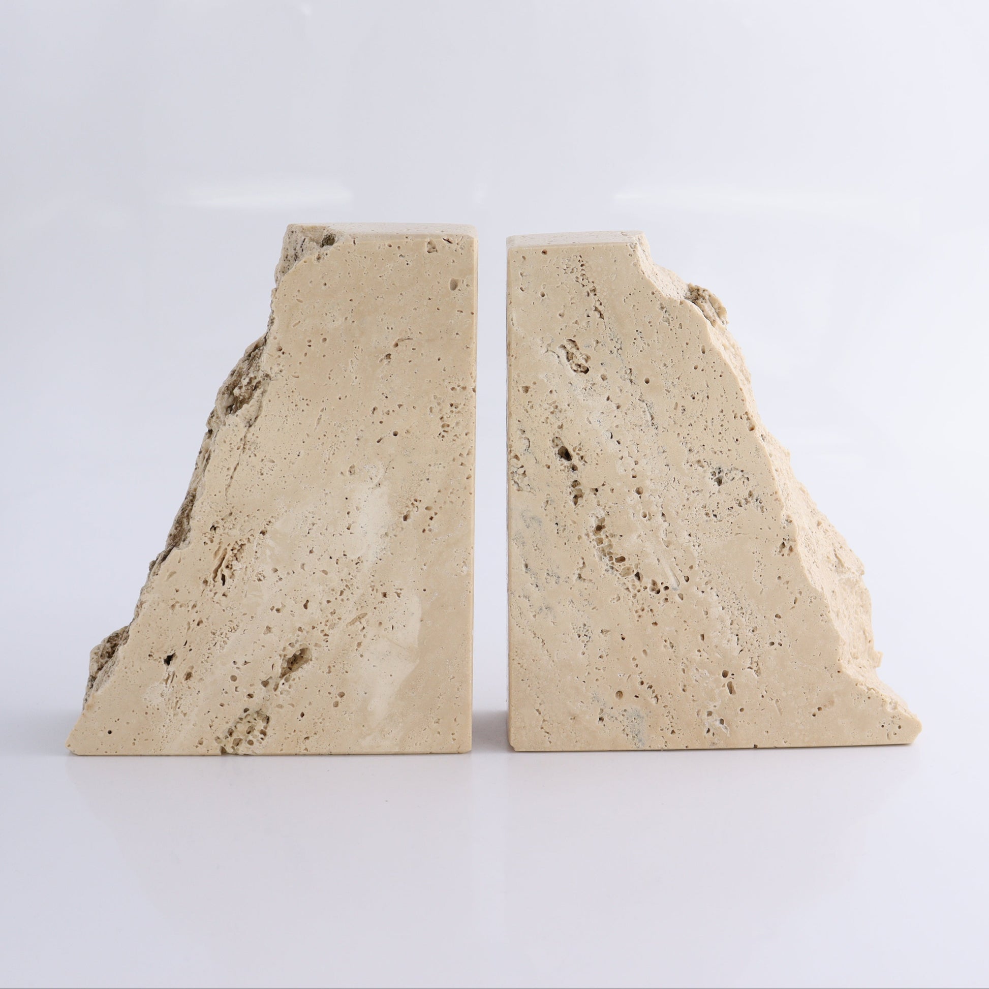 One Pair of Travertine Rough Bookends - Expert Wholesale and Supplier of Wholesale Crystals & Bulk Gemstones, ["Bookends","Catalog Onyx","Mexico","Travertine"]