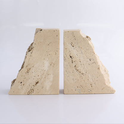 One Pair of Travertine Rough Bookends - Expert Wholesale and Supplier of Wholesale Crystals & Bulk Gemstones, ["Bookends","Catalog Onyx","Mexico","Travertine"]