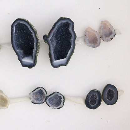 Tabasco Geodes 9 Pairs - Expert Wholesale and Supplier of Wholesale Crystals & Bulk Gemstones, ["Geodes","Tabasco Geode"]