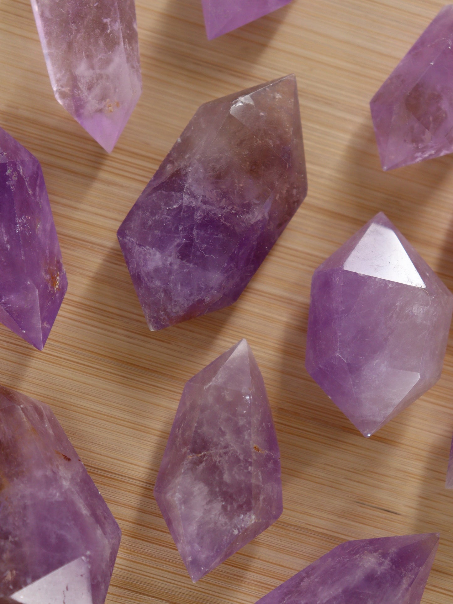 Amethyst Double Point Set of 10