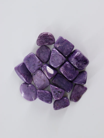 Charoite Tumbles - Expert Supplier of Wholesale Crystals & Bulk Gemstones