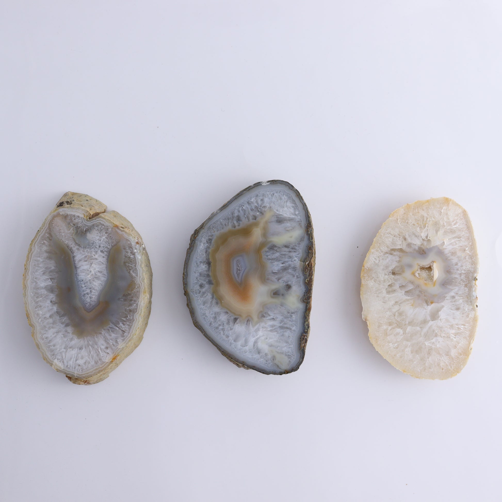 Agate Slices and Slabs Set of 7 - Expert Wholesale and Supplier of Wholesale Crystals & Bulk Gemstones, ["Agate","Brazil","Slices and Slabs"]