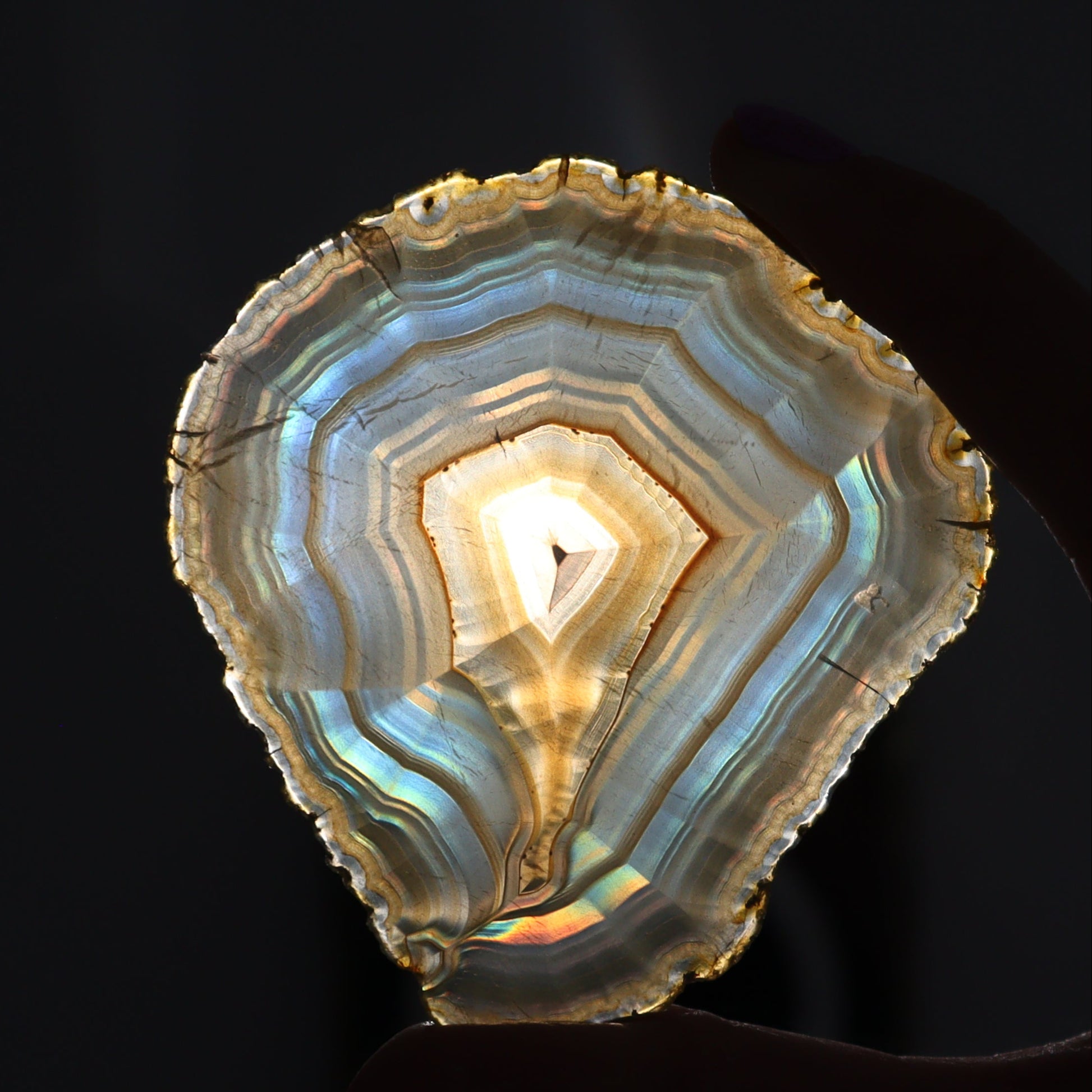 Iris Agate Slices Set of 6 - Expert Wholesale and Supplier of Wholesale Crystals & Bulk Gemstones, ["Agate","Iris Agate","Slices and Slabs"]