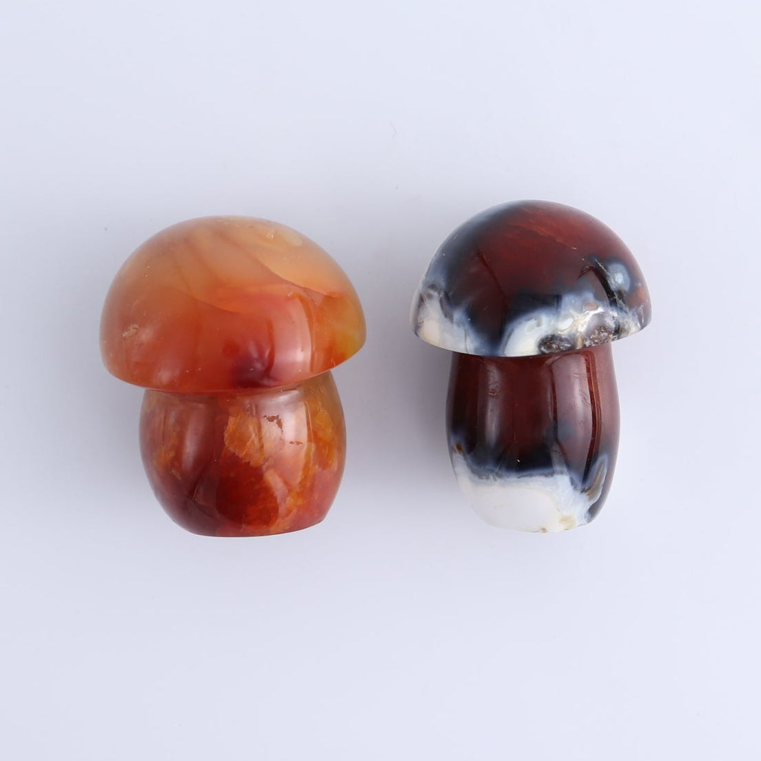 Carnelian Mushrooms Set of 8