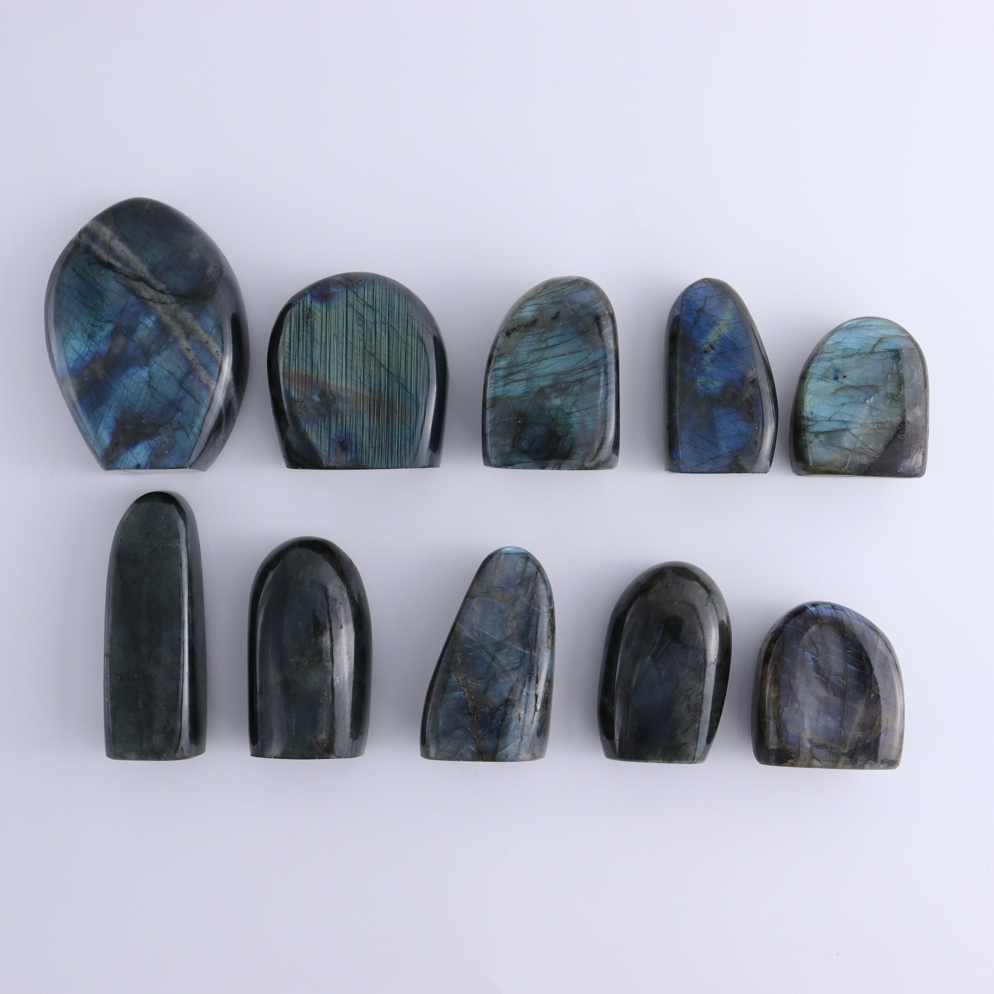 Labradorite Freeform Set of 10 - Expert Wholesale and Supplier of Wholesale Crystals & Bulk Gemstones, ["Freeforms","Labradorite","Madagascar"]