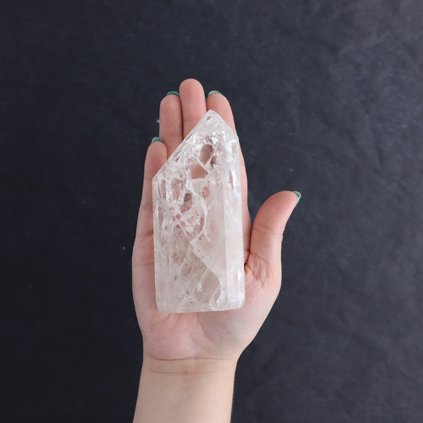 Crackled Quartz Towers Set of 3 - Expert Wholesale and Supplier of Wholesale Crystals & Bulk Gemstones, ["Clear Quartz","Crackled","Points","Quartz","Towers"]