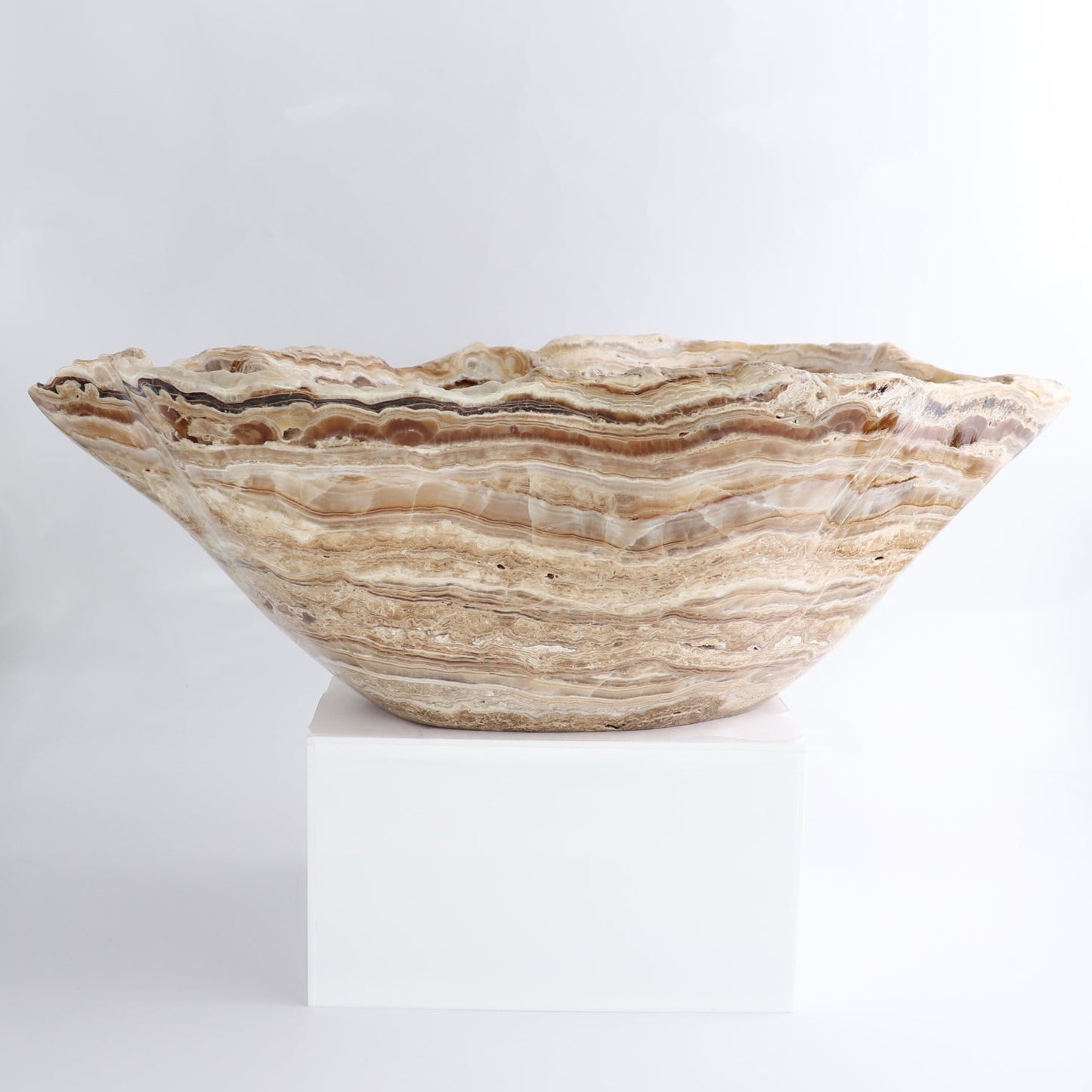 Mexican Onyx/Calcite Bowl 16"
