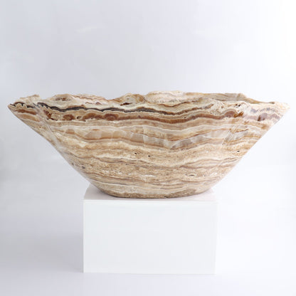 Mexican Onyx/Calcite Bowl 16"
