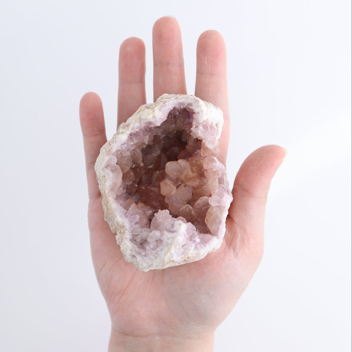 Pink Amethyst Geodes Set of 6