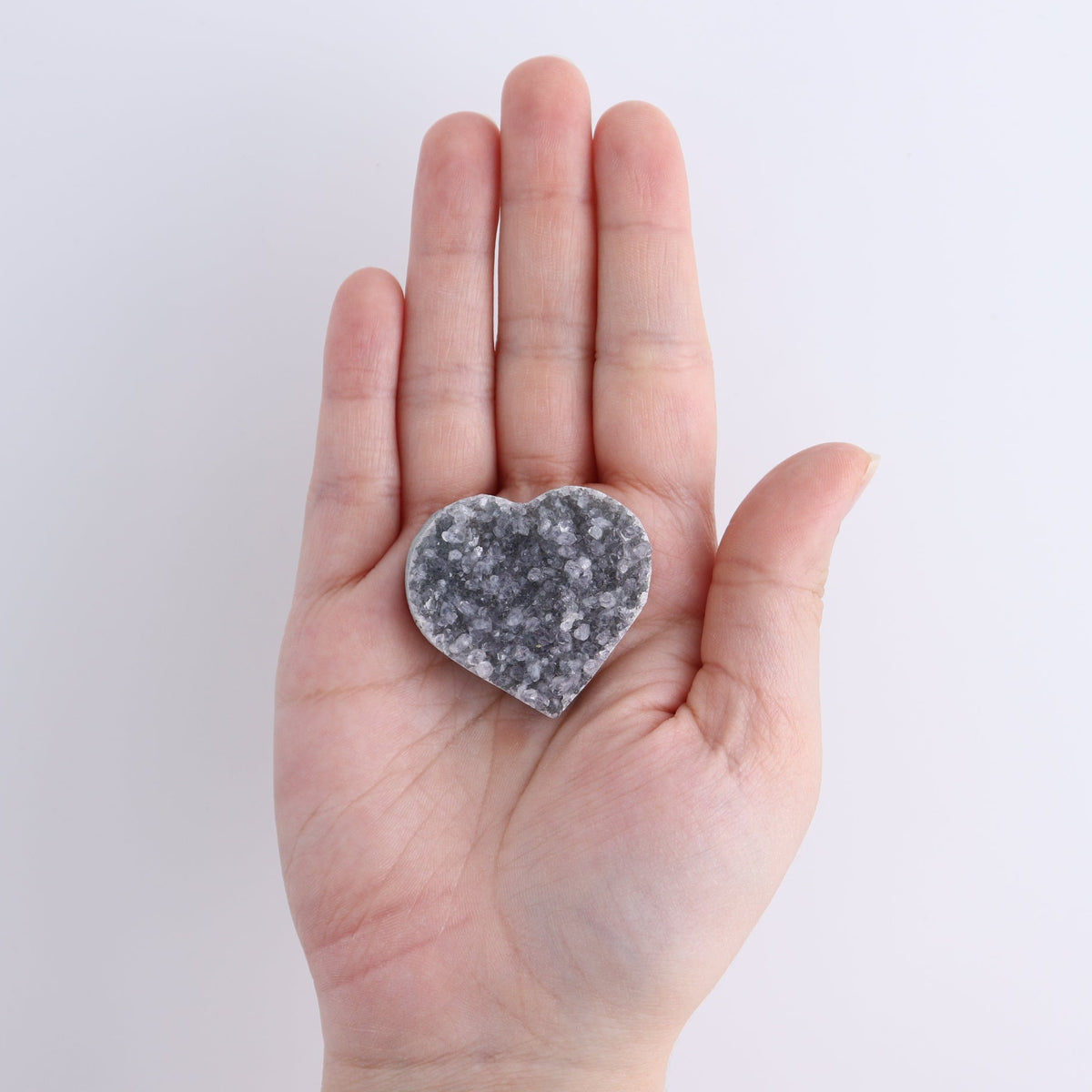 Amethyst Hearts Set of 8