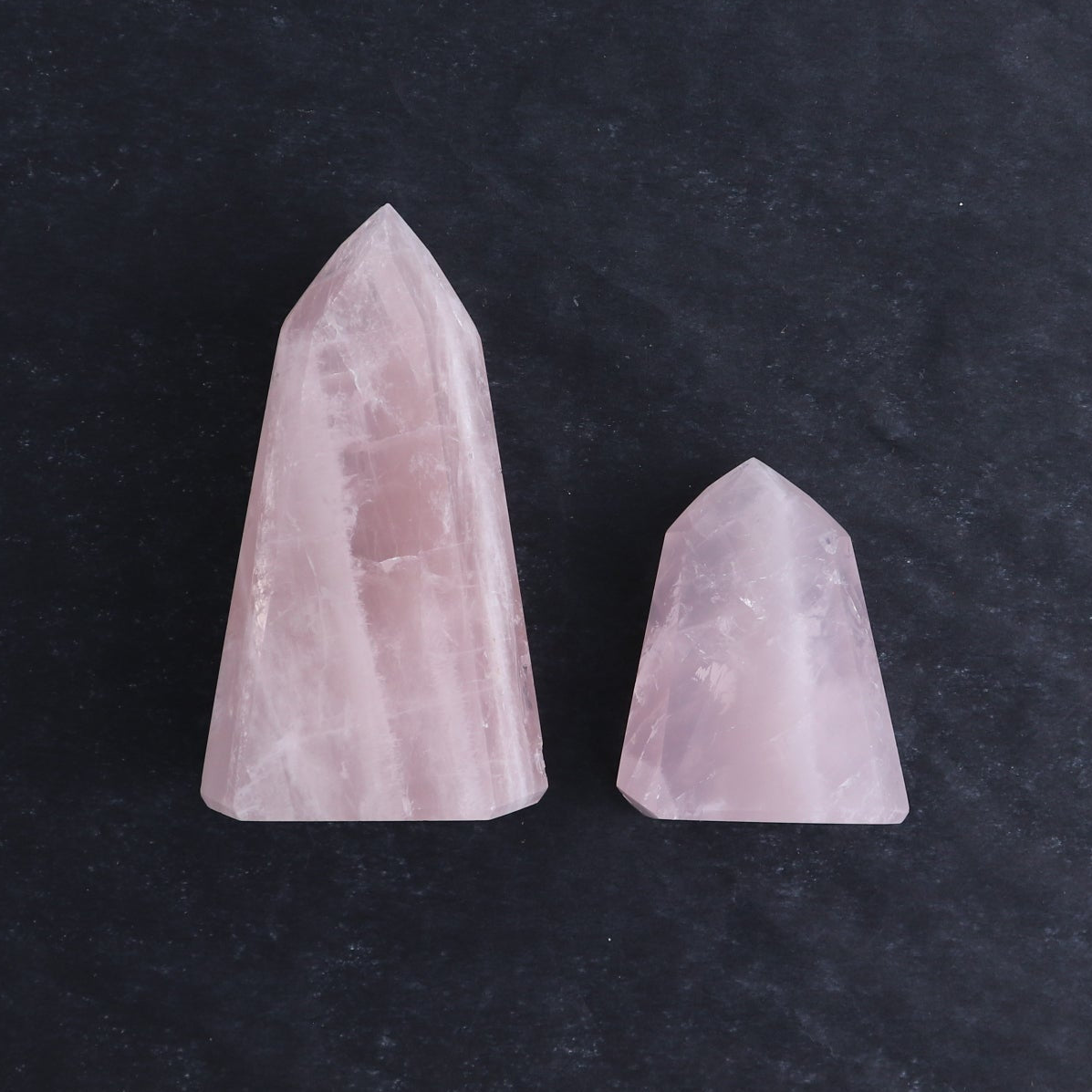 Rose Quartz Towers Set of 5