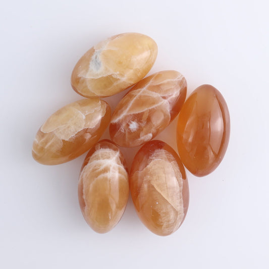 Honey Calcite Lingams 500 grams Set