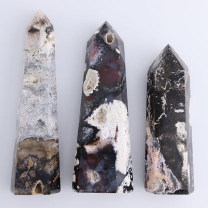 Mosaic Quartz Towers Set of 3 - Expert Wholesale and Supplier of Wholesale Crystals & Bulk Gemstones, ["Brazil","Mosaic Quartz","Quartz","Towers"]