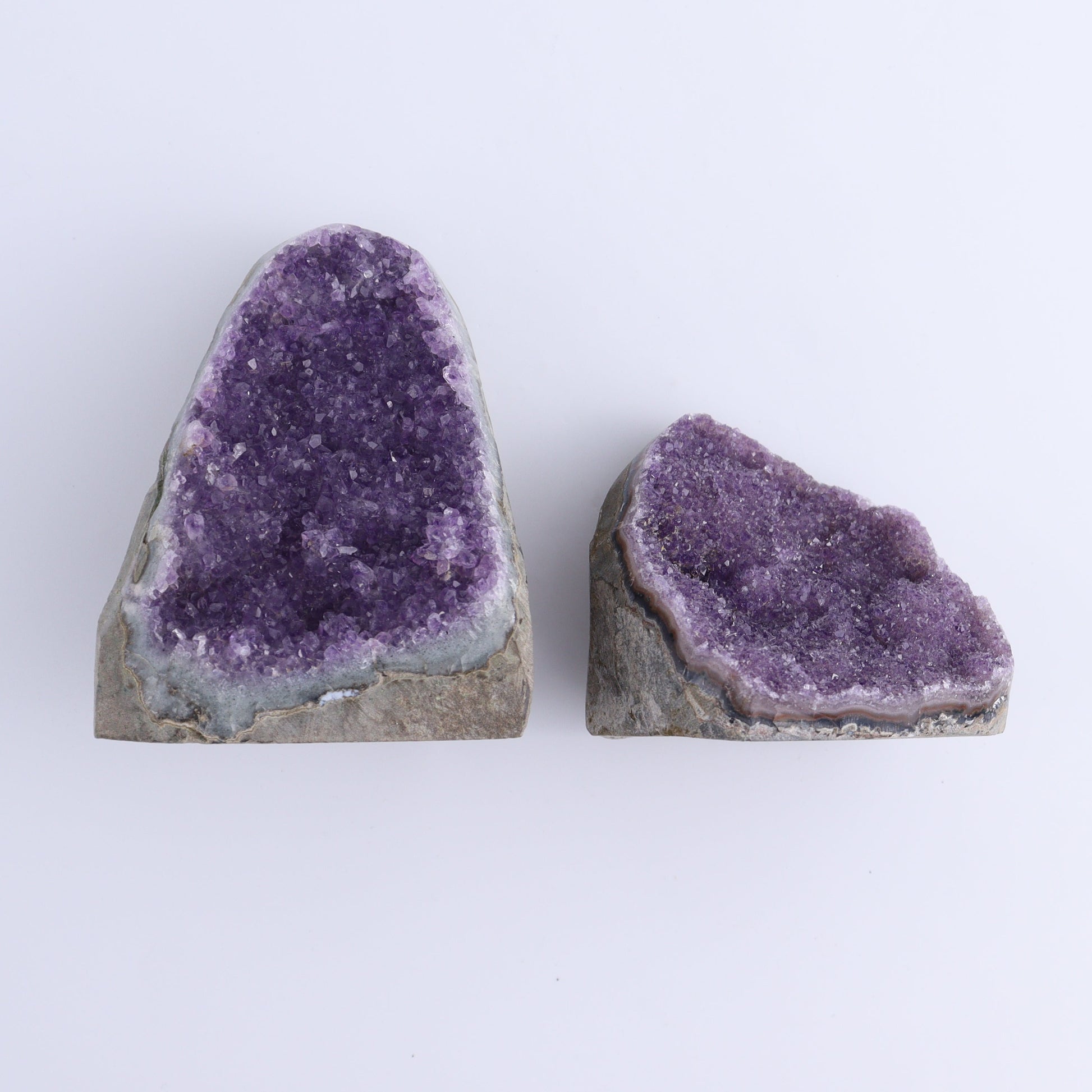 Uruguay Amethyst Cut Base Set of 6 - Expert Wholesale and Supplier of Wholesale Crystals & Bulk Gemstones, ["Amethyst","Cut Base","Uruguay"]