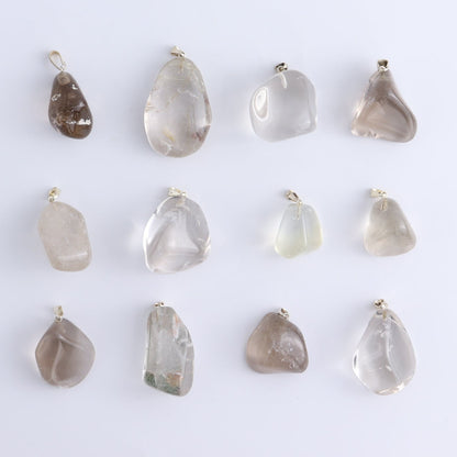 One Smoky Quartz Tumble Pendant