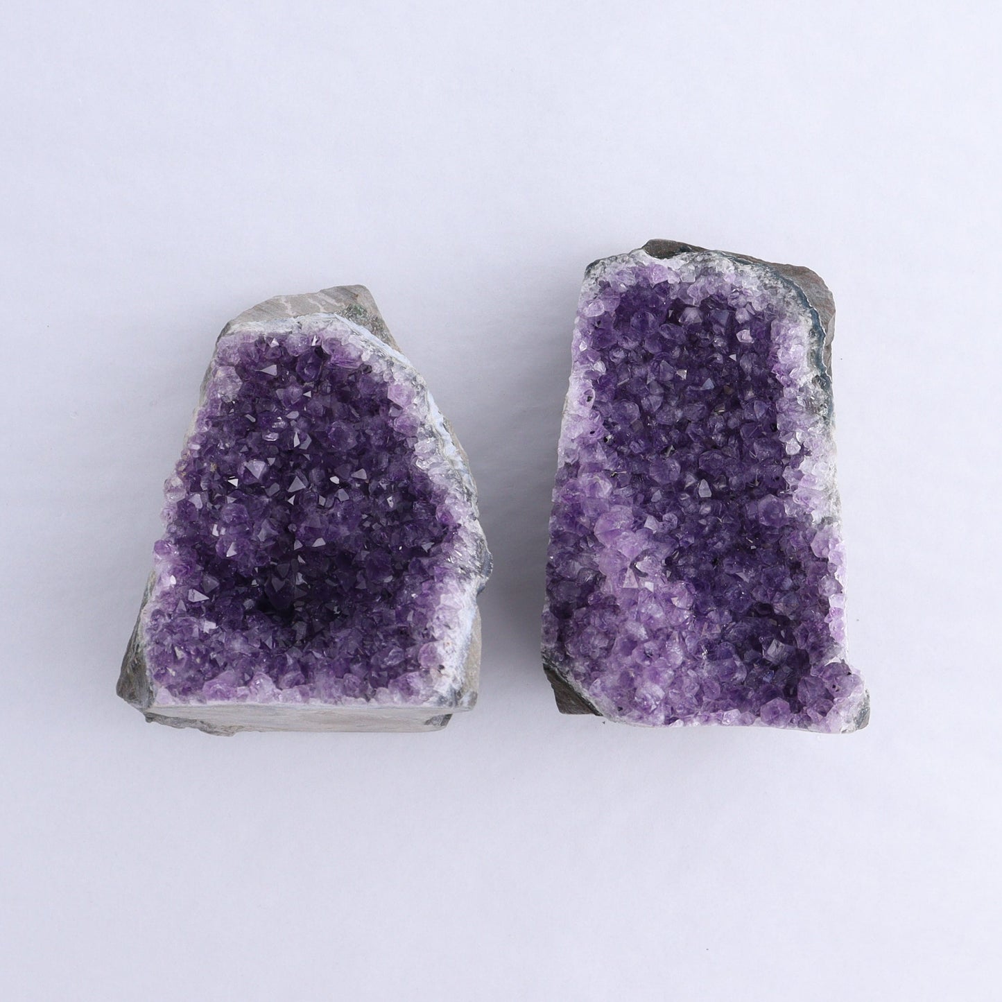 Uruguay Amethyst Cut Base Set of 8 - Expert Wholesale and Supplier of Wholesale Crystals & Bulk Gemstones, ["Amethyst","Cut Base","Uruguay"]