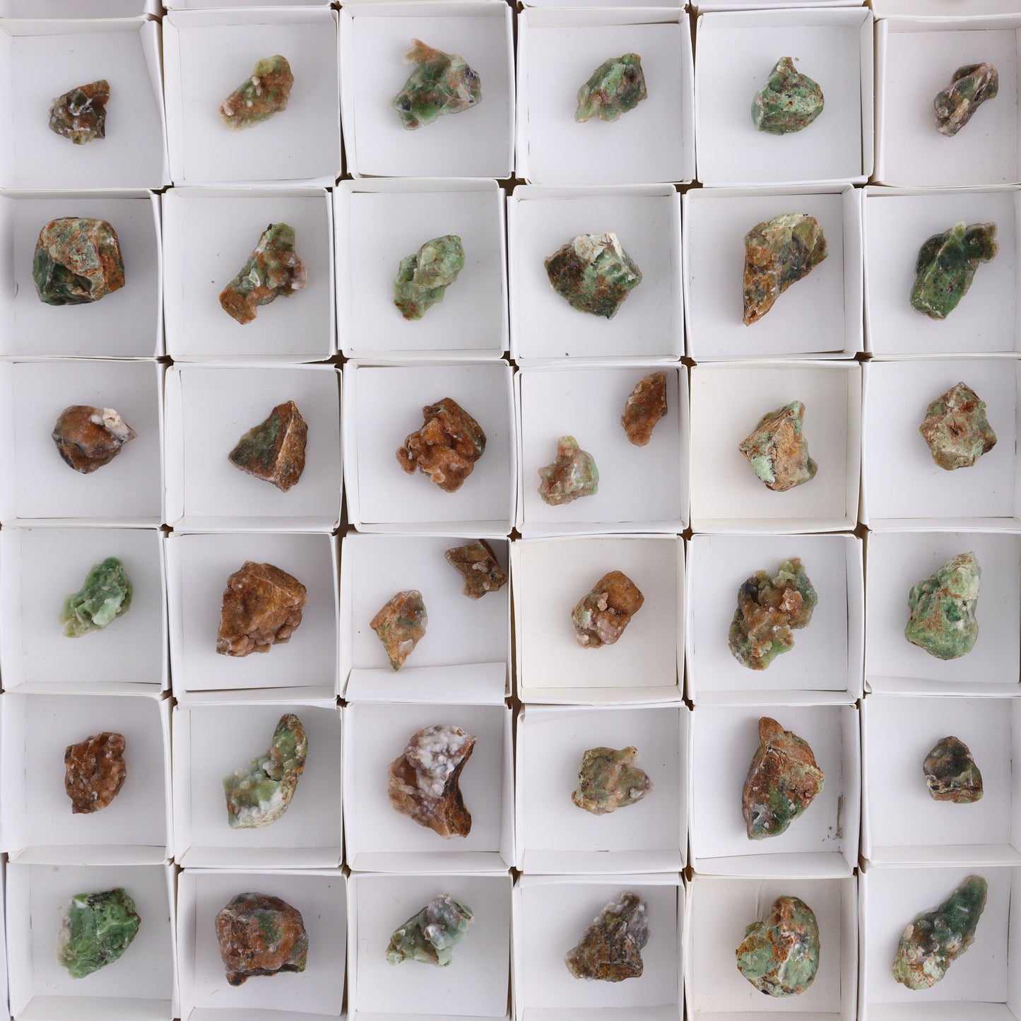 Chrome Chalcedony Flat of 56 - Expert Wholesale and Supplier of Wholesale Crystals & Bulk Gemstones, ["Chalcedony","Chrome Chalcedony"]