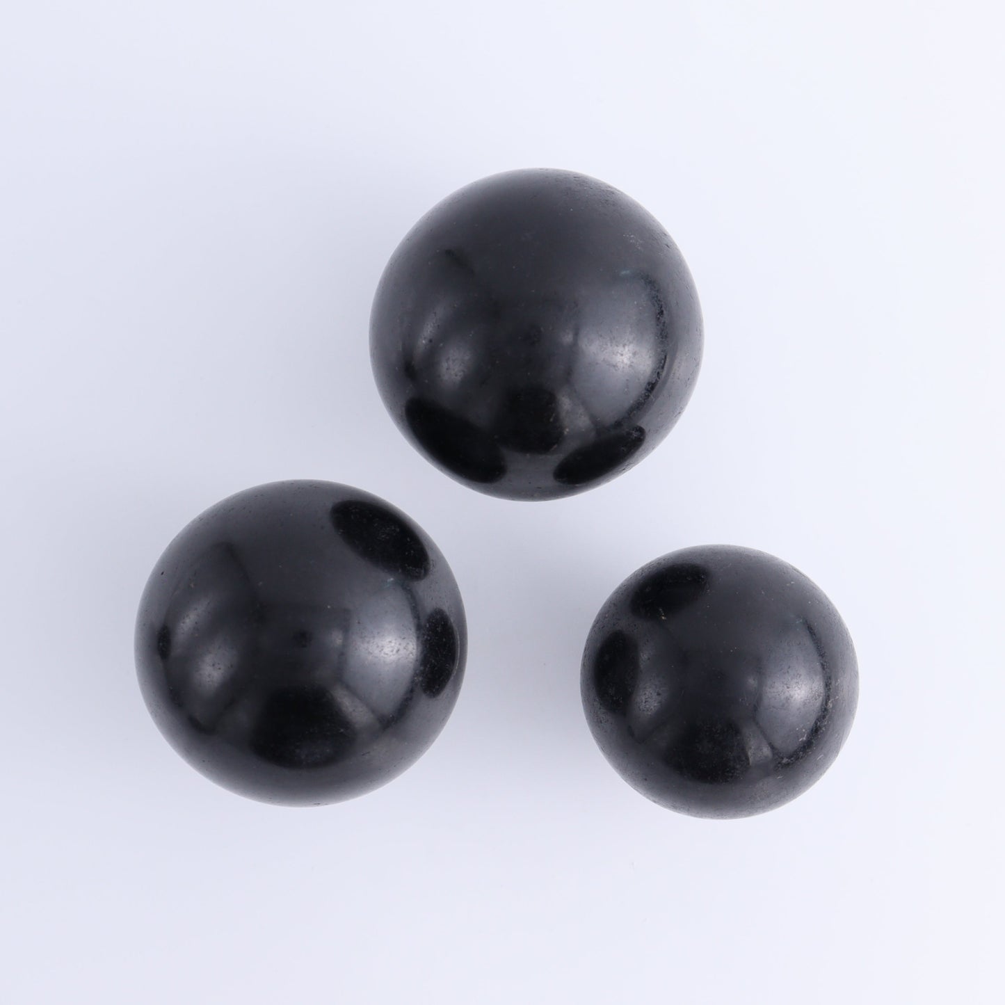Black Tourmaline Spheres Set of 6 - Expert Wholesale and Supplier of Wholesale Crystals & Bulk Gemstones, ["Black Tourmaline","Spheres","Tourmaline"]