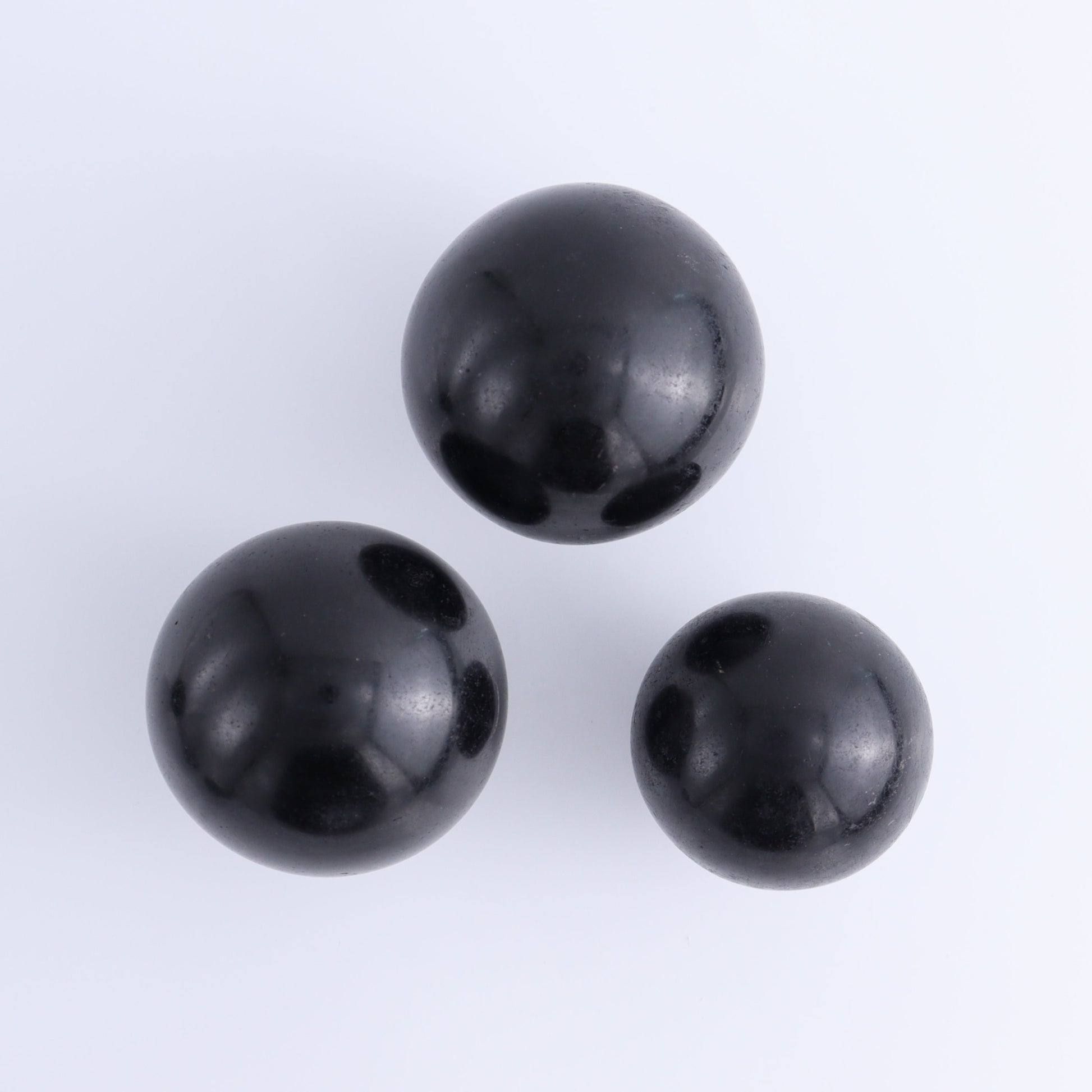Black Tourmaline Spheres Set of 6 - Expert Wholesale and Supplier of Wholesale Crystals & Bulk Gemstones, ["Black Tourmaline","Spheres","Tourmaline"]