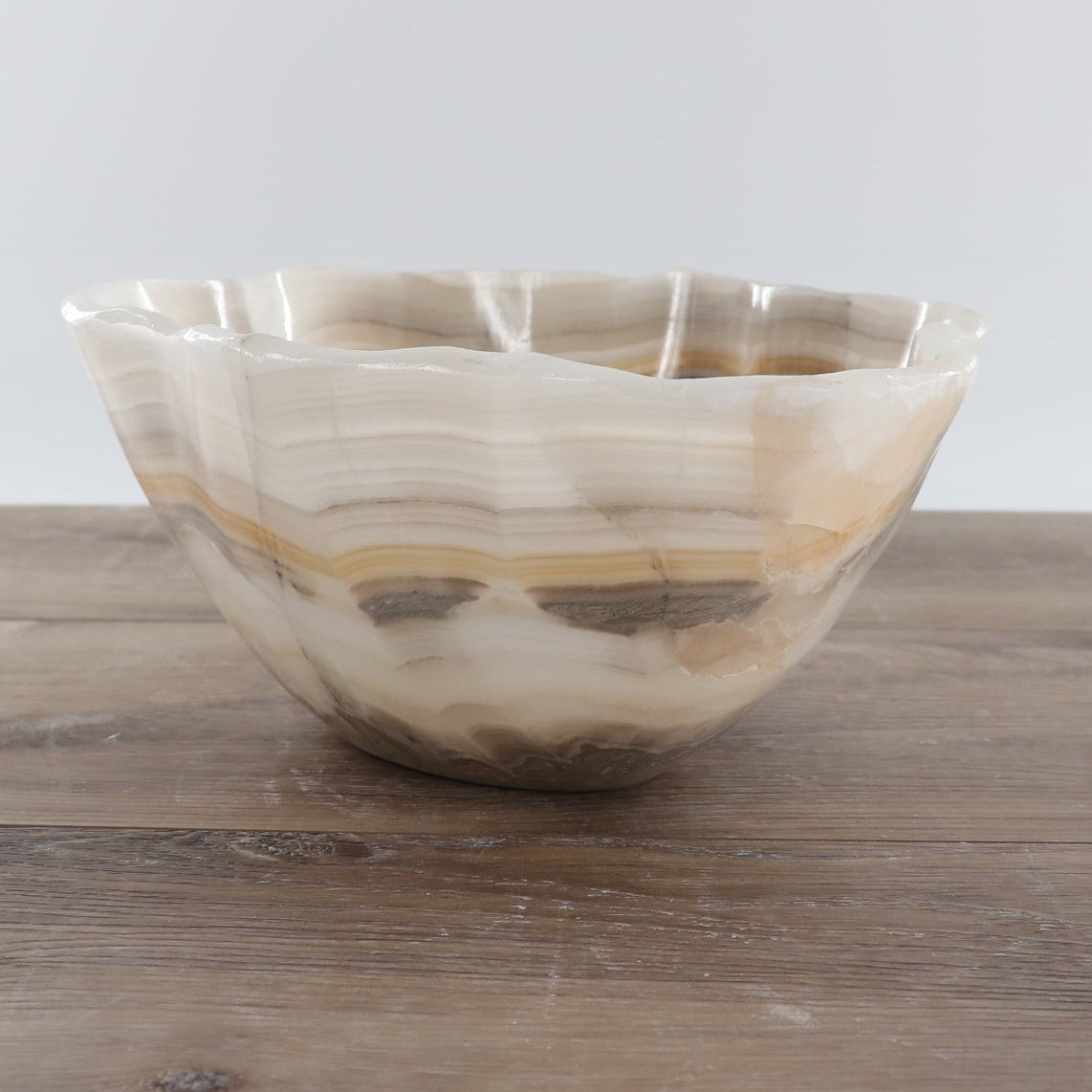 Mexican Onyx/Calcite Bowl 12"