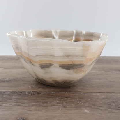 Mexican Onyx/Calcite Bowl 12"