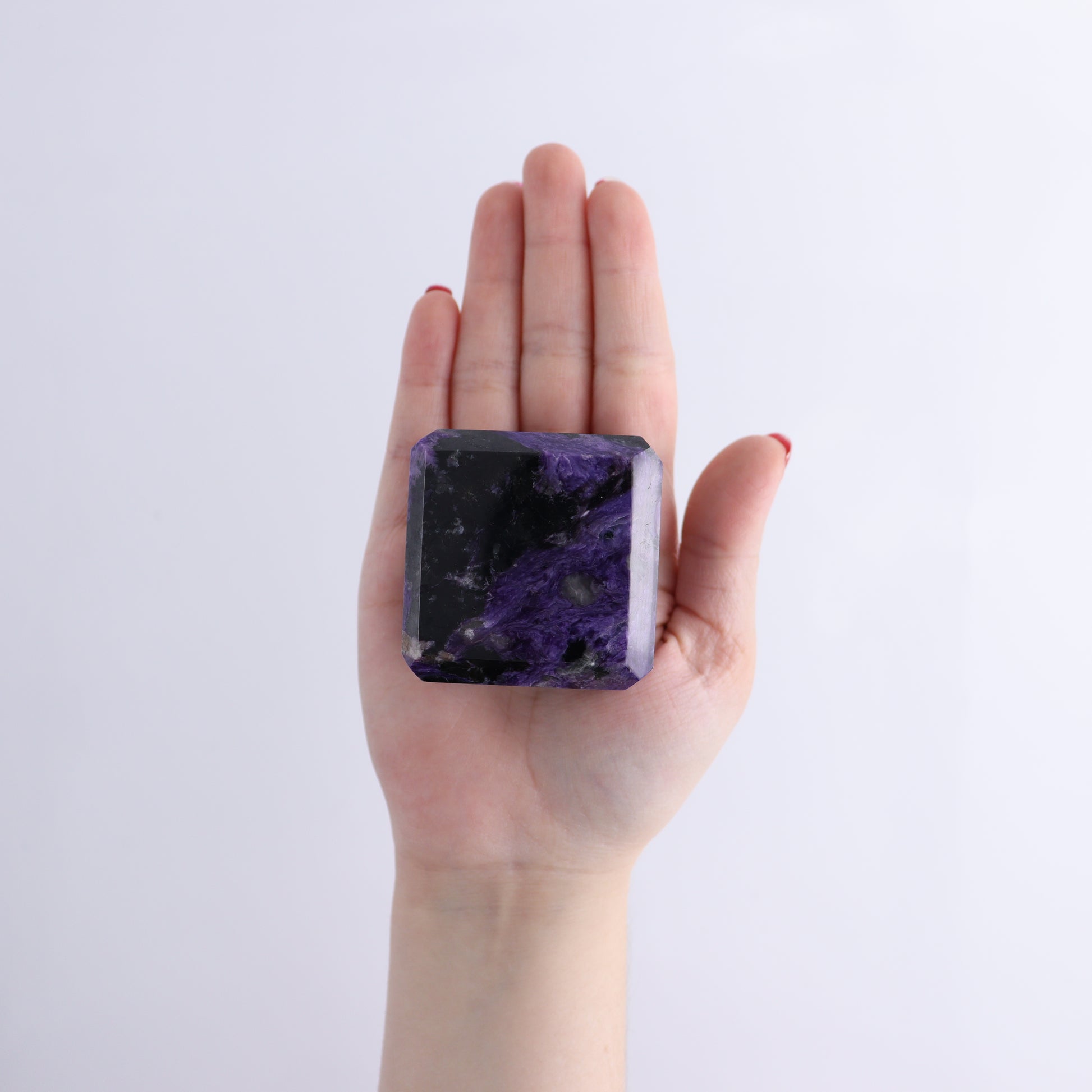 Charoite Cubes Set of 4 - Expert Wholesale and Supplier of Wholesale Crystals & Bulk Gemstones, ["Charoite","Cubes","Russia"]