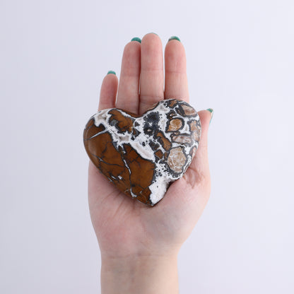 Brecciated Jasper Hearts Set of 6 - Expert Wholesale and Supplier of Wholesale Crystals & Bulk Gemstones, ["Brecciated Jasper","Hearts","Indonesia"]