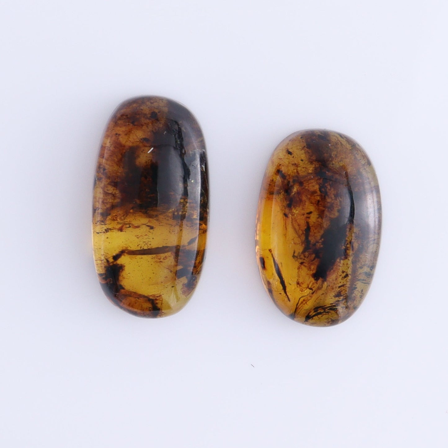 Chiapas Mexico Amber Cabs Set of 8 - Expert Wholesale and Supplier of Wholesale Crystals & Bulk Gemstones, ["Amber","Cabs","Chiapas Amber","Mexico"]
