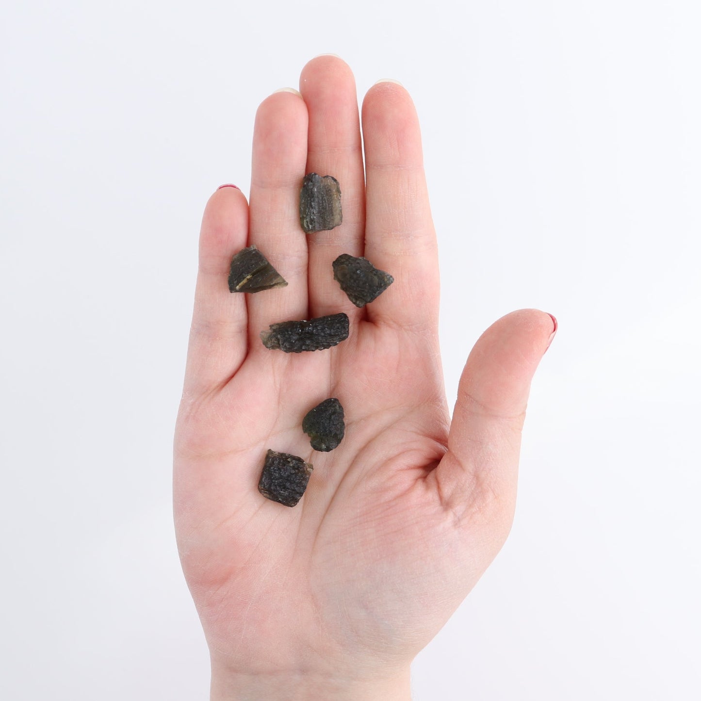 Moldavite Pieces Set of 6 | Mi Esperanza Minerals | Supplier of Crystals and Onyx