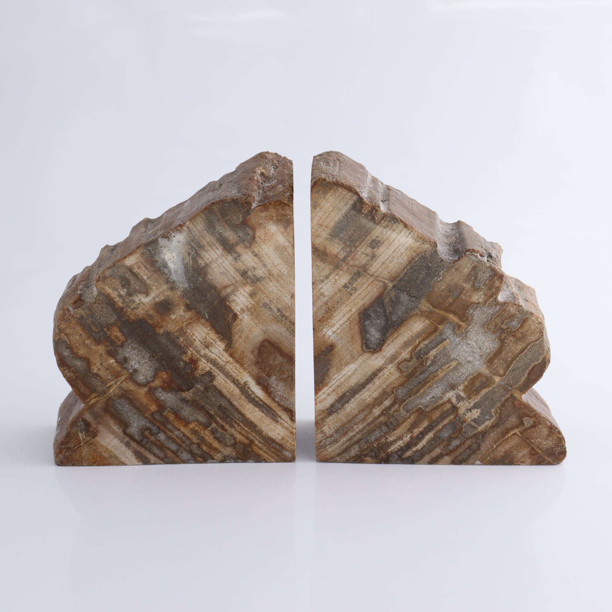 Bookends Petrified Wood - Expert Wholesale and Supplier of Wholesale Crystals & Bulk Gemstones, ["Bookends","Indonesia","Petrified Wood"]