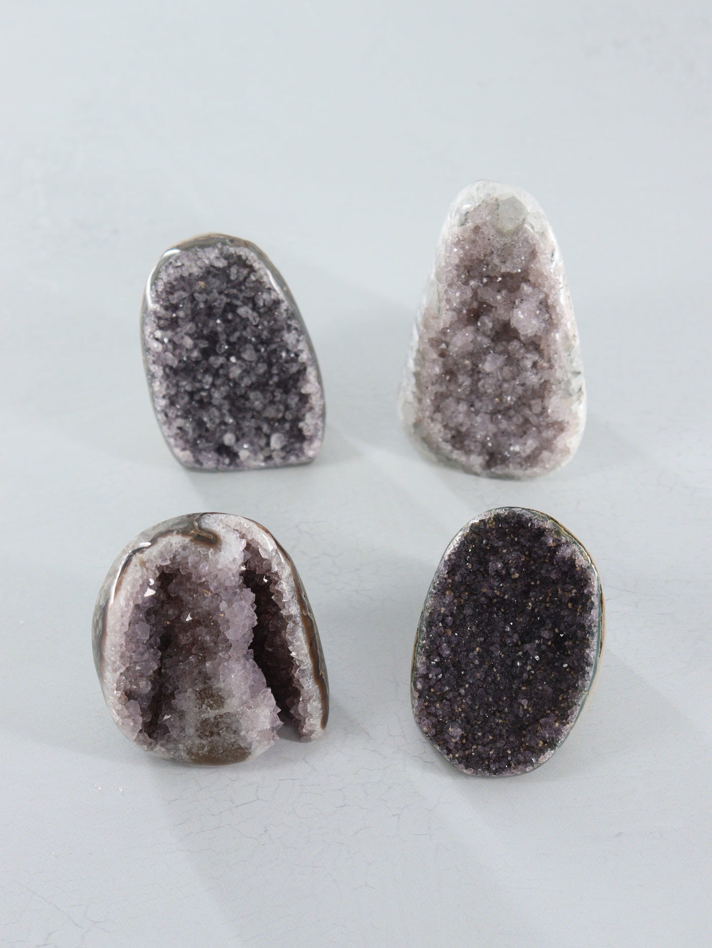Amethyst Cut Base Set of 4 - Expert Wholesale and Supplier of Wholesale Crystals & Bulk Gemstones, []