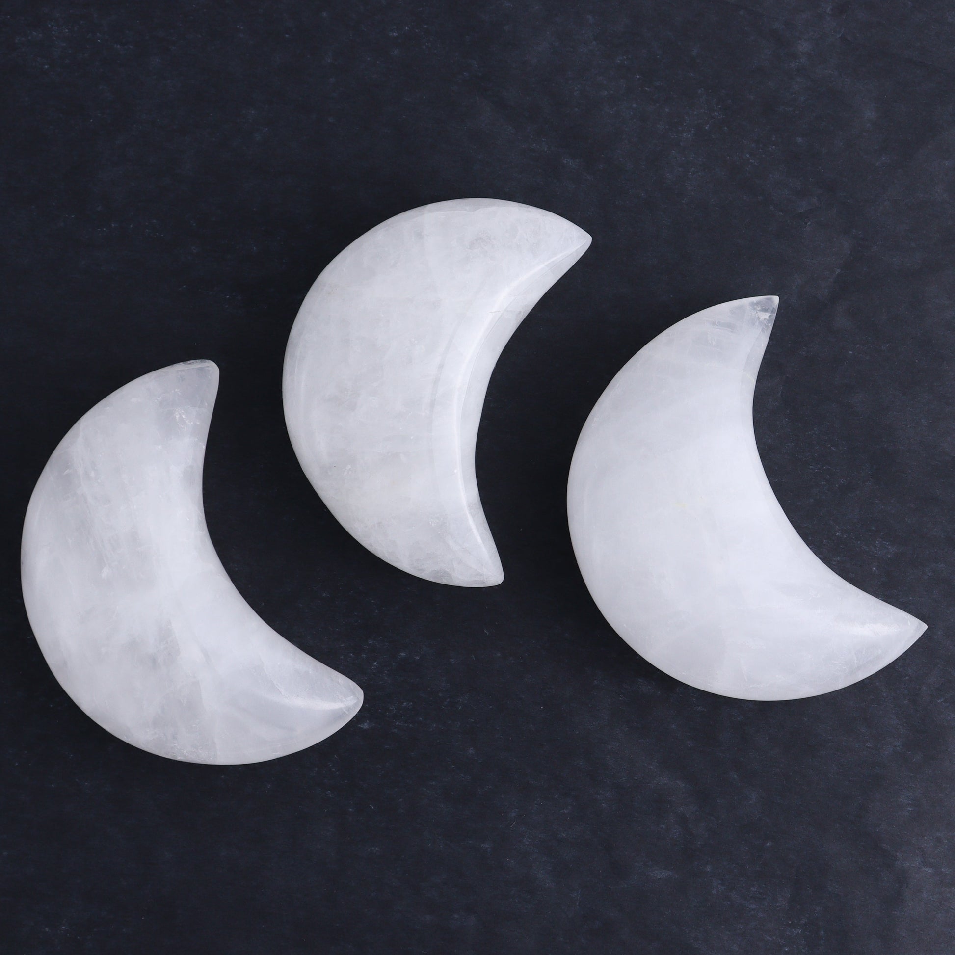 Quartz Moons Set of 12 - Expert Wholesale and Supplier of Wholesale Crystals & Bulk Gemstones, ["moons","Quartz"]
