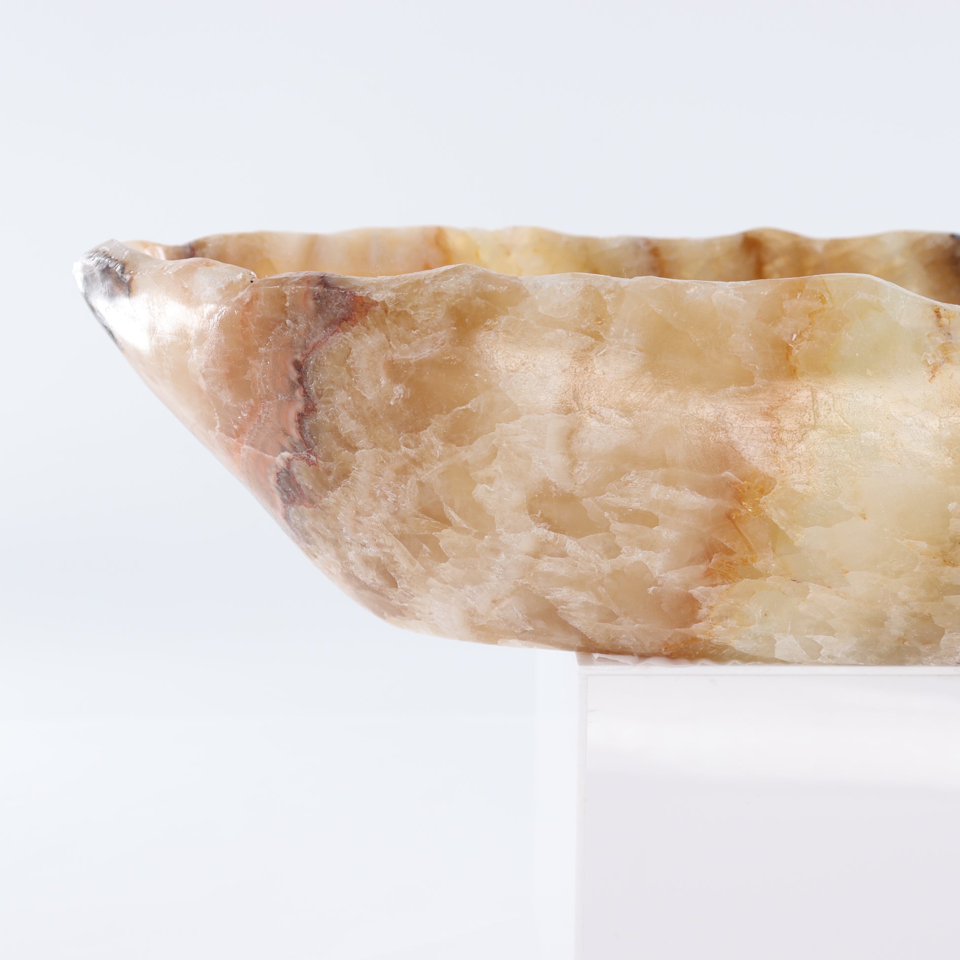 Mexican Onyx/Calcite Canoe Bowl - Expert Wholesale and Supplier of Wholesale Crystals & Bulk Gemstones, ["Bowls","Calcite","canoe","Mexico","onyx"]