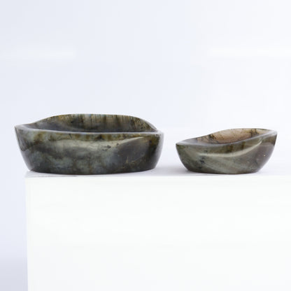 Labradorite Bowls Set of 6 - Expert Wholesale and Supplier of Wholesale Crystals & Bulk Gemstones, ["Bowls","Labradorite","Madagascar"]