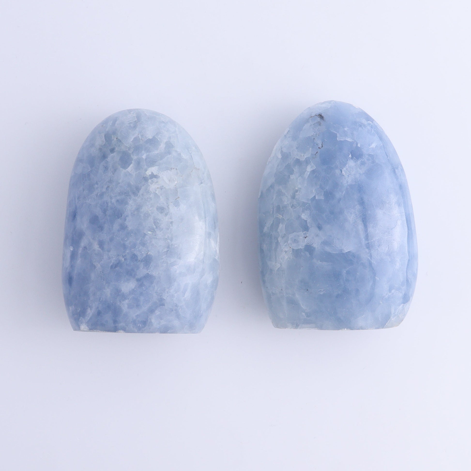 Blue Calcite Freeforms Set of 6 - Expert Wholesale and Supplier of Wholesale Crystals & Bulk Gemstones, ["Blue Calcite","Calcite","Freeform","Freeforms"]